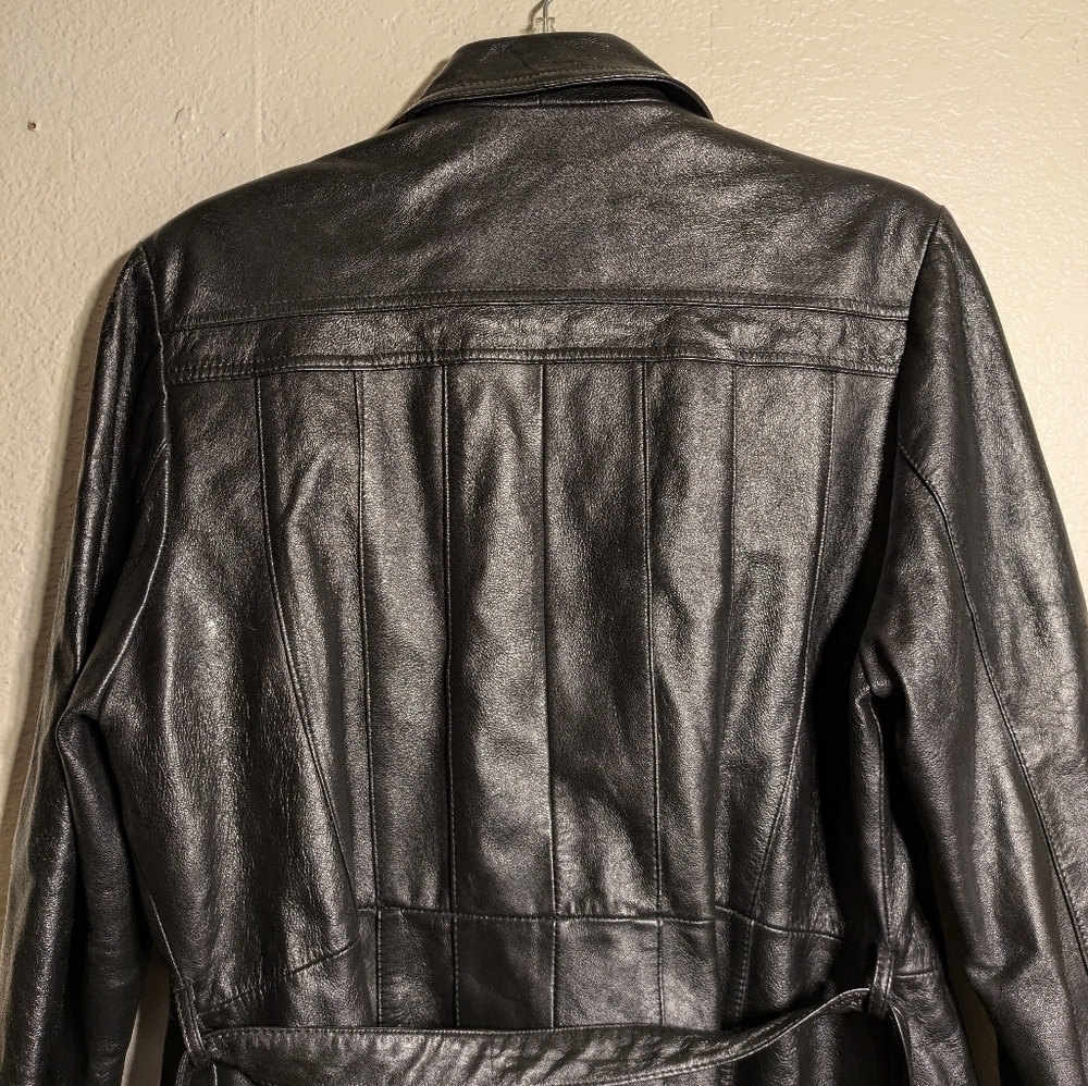 Leather loaf leather jacket size 13/14 vintage - Picture 15 of 15
